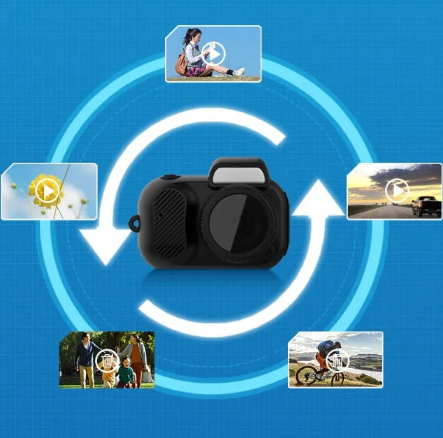 Black Y3000 HD outdoor sports camera with 0.96-inch display screen.