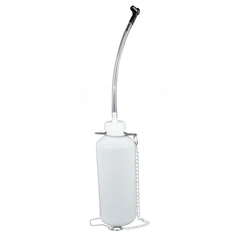 Pneumatic brake fluid replacement machine with pressure gauge and 5L tank.