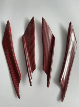 Carbon fibre pattern ABS bumper air knife set for automotive bumper installation