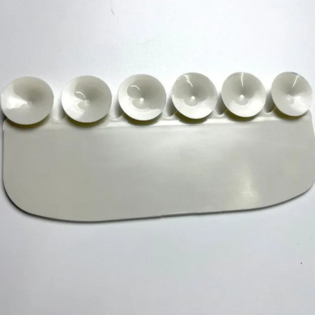 White PVC toilet training splash guard board for children's bathroom use