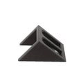 Black plastic punk-style pistol display stand for airsoft guns