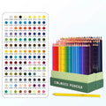 Art supplies colour pencil set with basswood penholder in boxed packaging, available in 72 or 126 colour options
