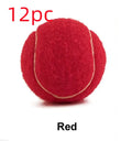 6.3cm rubber dog tennis ball in bright colours for bite-resistant fetch and training