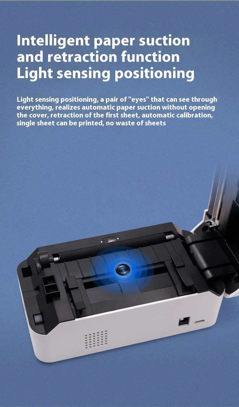 Thermal Express TDL401H Bluetooth and USB thermal printer showing compact 149mm length design