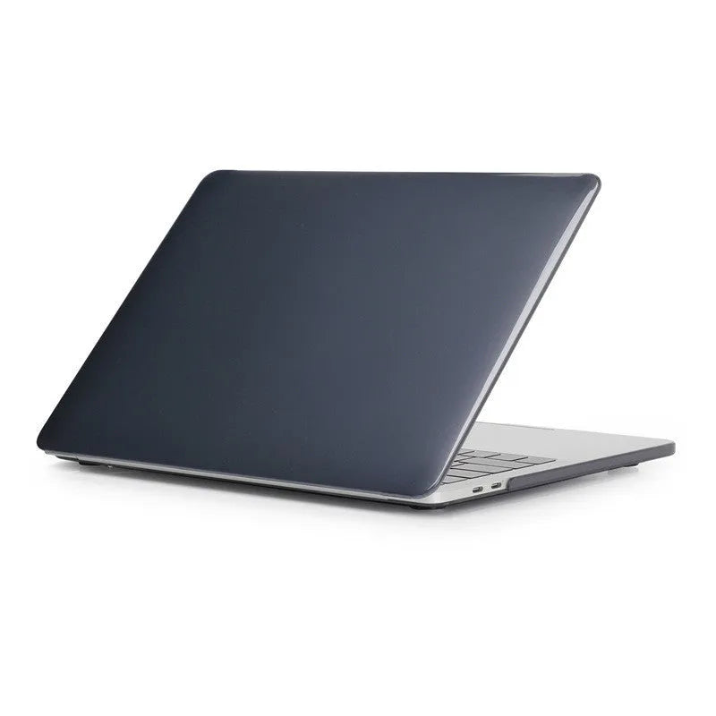 PC protective shell case for MacBook Pro laptop in transparent and black colour options