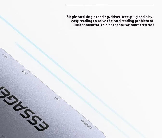 11-in-1 USB-C expansion dock with Gigabit Ethernet port and 20cm connecting cable