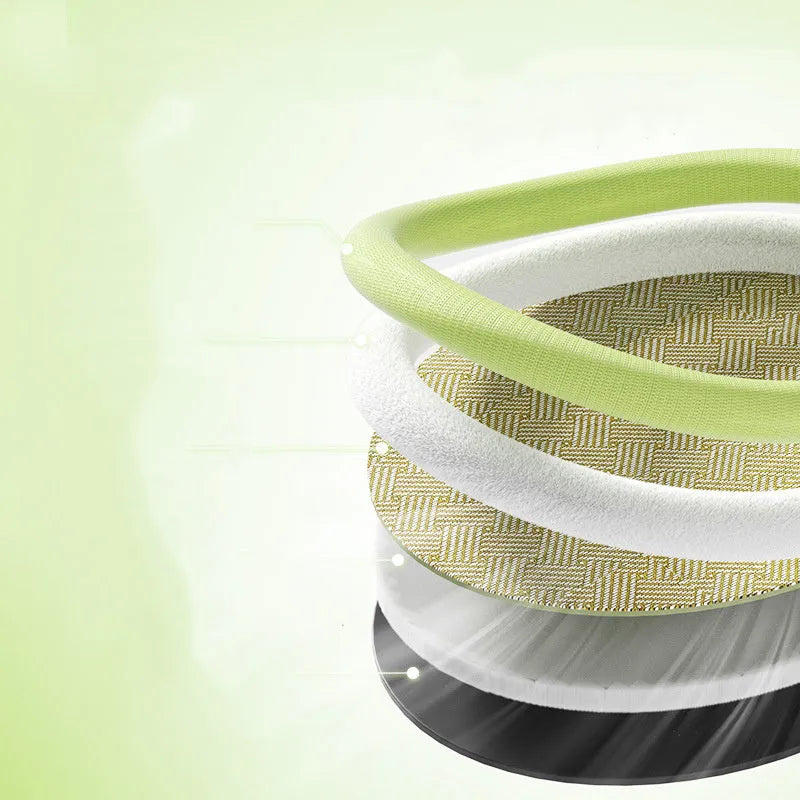 Green fruit-themed pet cooling mat nest with backrest for dogs and cats