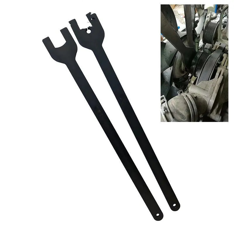 Land Rover fan wrench set with 36mm and 40mm alloy steel spanners for automotive repair