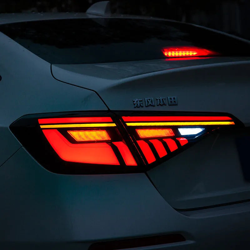 11th Generation Honda Civic modified LED tail light assembly with sequential turn signals