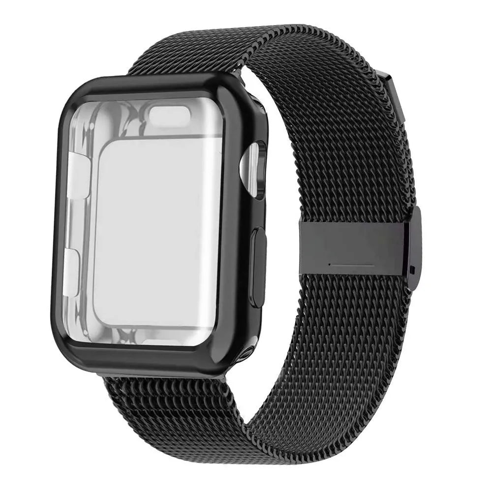 Magnetic Milanese loop metal TPU band for Apple Watch in multiple colours and sizes.