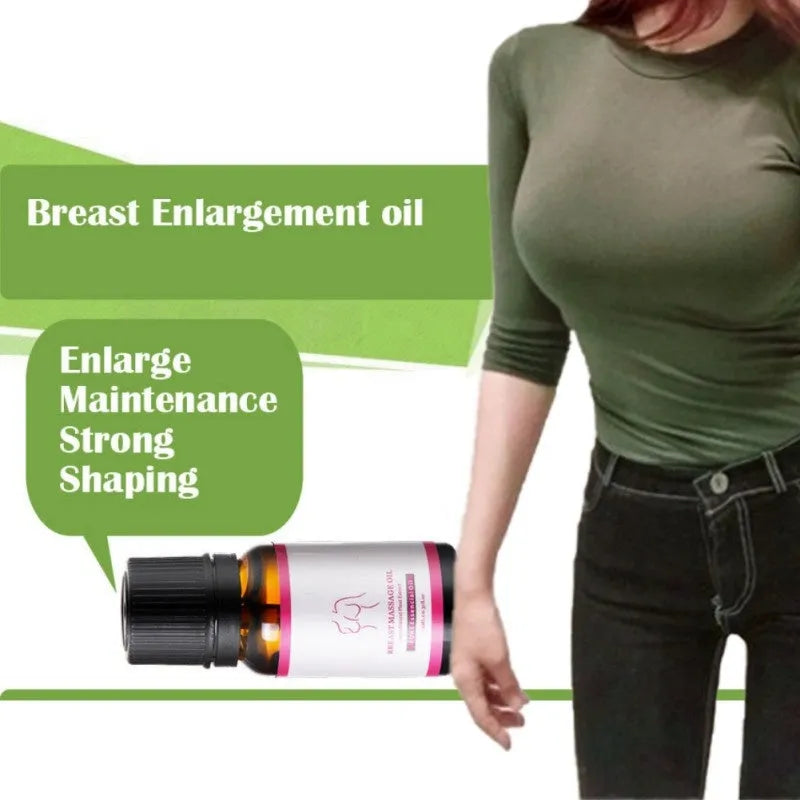 Breast straight oil 10ml in a small bottle for bust contouring serum treatment