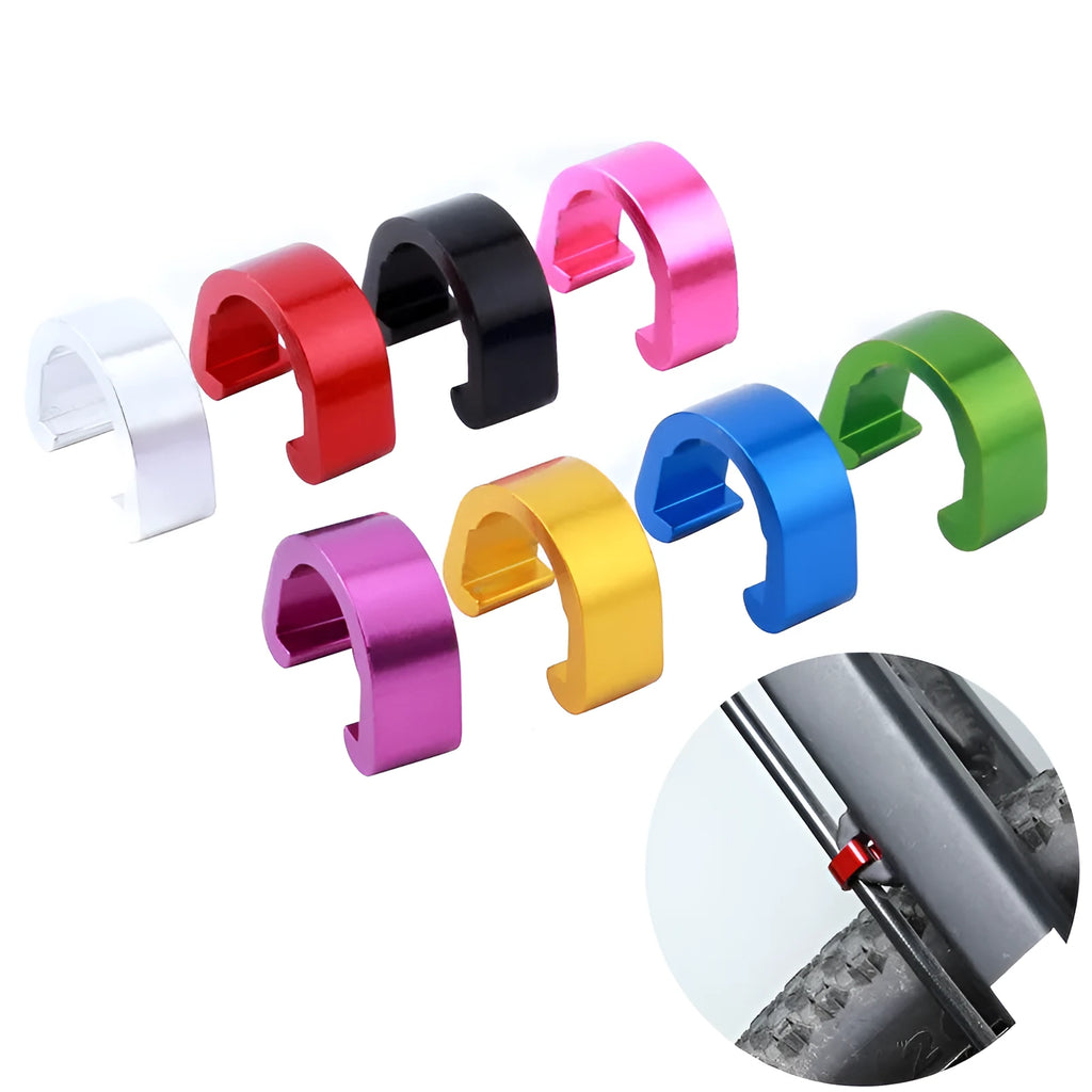 Aluminium alloy C-shaped buckle hardware component in various colours with 10.2mm x 13mm dimensions