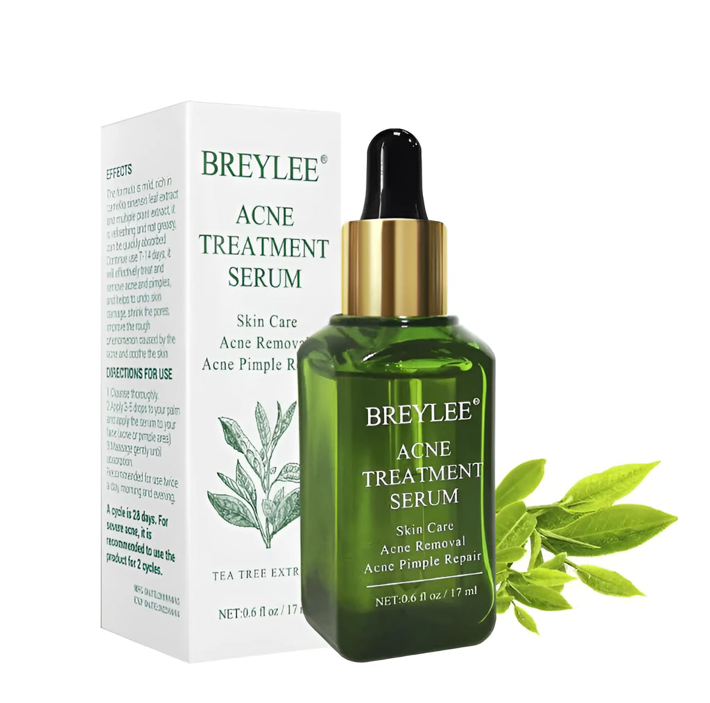 Acne treatment serum facial repair oil with Camellia sinensis leaf extract liquid formulation