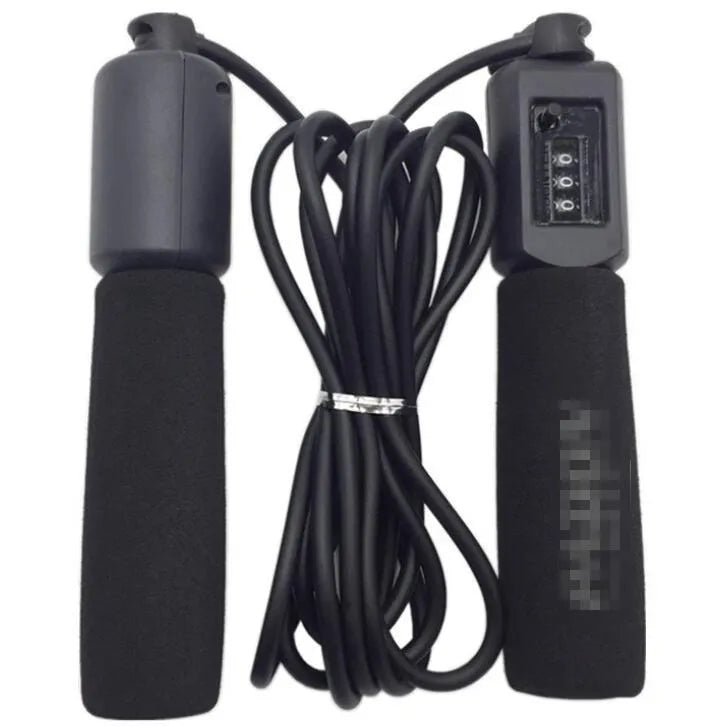 Adjustable 3 metre skipping rope with sponge grip handles in multiple colour options