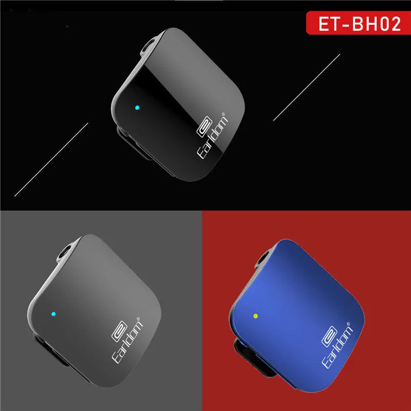 Bluetooth audio receiver for headphones with lavalier style in black, grey, red or second-generation options