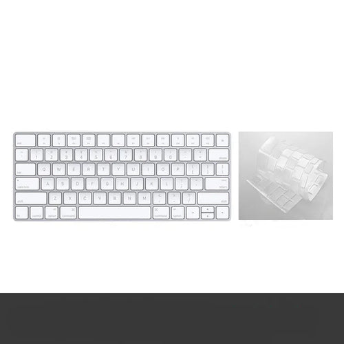 White Apple Bluetooth G6 wireless keyboard with ultra-thin metal construction