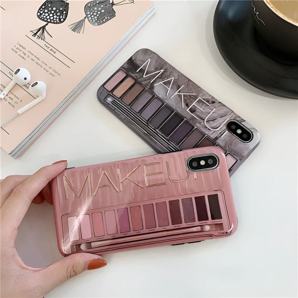 Floral pattern silicone phone case for iPhone in Flesh and Grey colours.