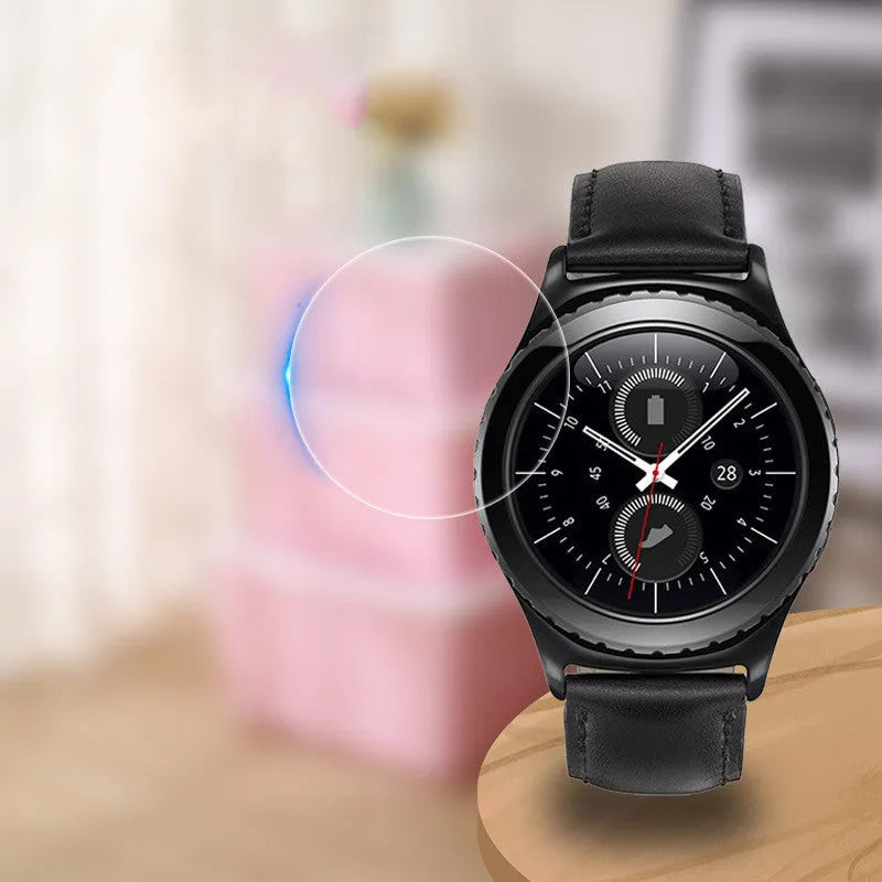 Samsung Galaxy Watch Active tempered glass screen protector with transparent full coverage design