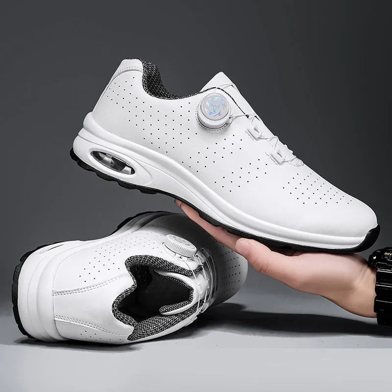 Black low-top mesh casual tennis shoes with cross shoulder straps and round toe design