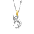 925 sterling silver clavicle chain necklace with electroplated finish and optional pearl bead decoration