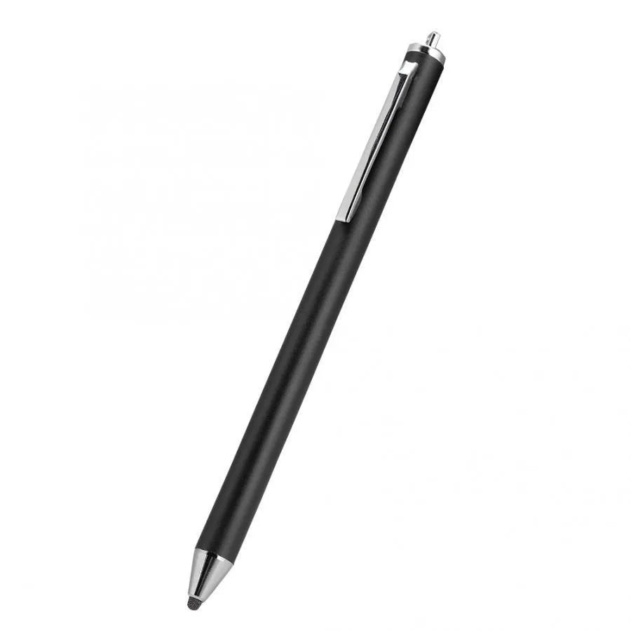 Fine tip metal stylus for tablet and phone drawing in black, silver, red, blue, gold, pink, or grey.