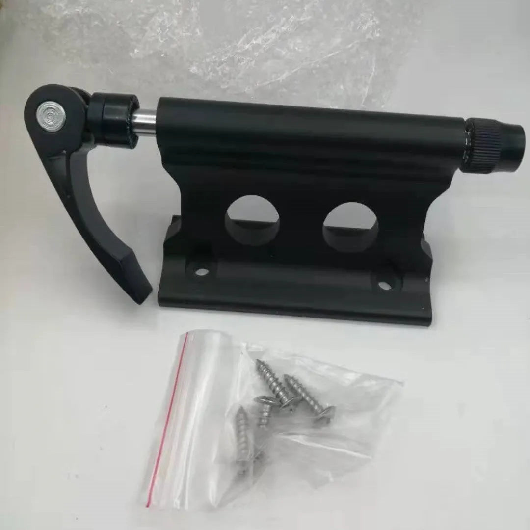 Silver metal bicycle front fork quick release fixing clip for transport and SUV modification