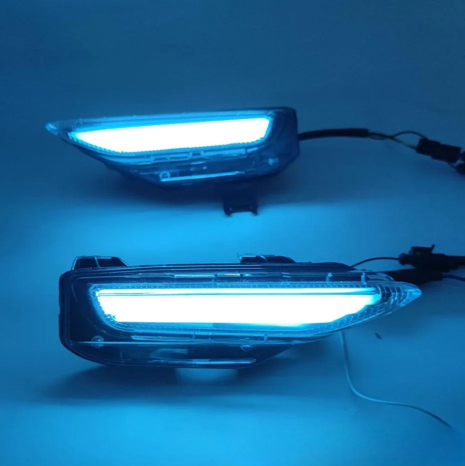 Infiniti Q50 Q70 front bumper LED daytime running and turn signal lamp unit with ABS housing