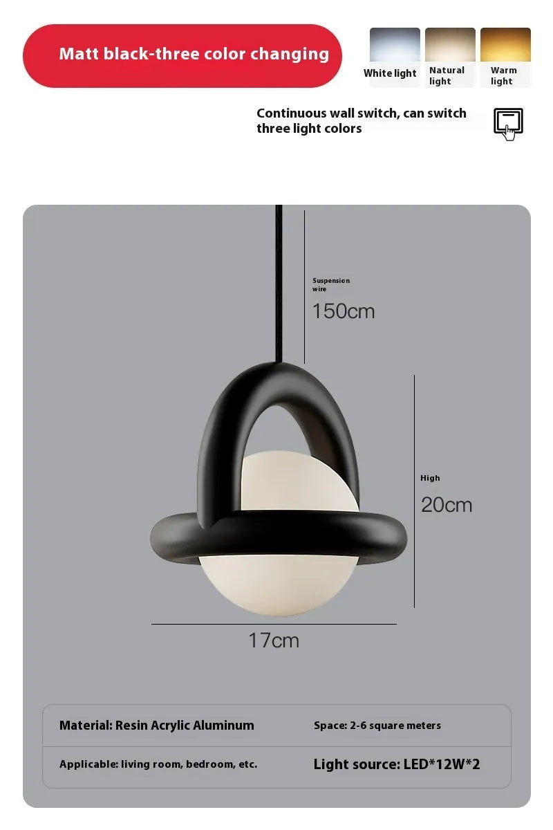 Nordic style hanging line pendant lamp in matte finish with variable lighting options
