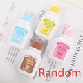 Cute bottle shaped correction tape with curved design, 6 metres, titanium dioxide and resin, random colour