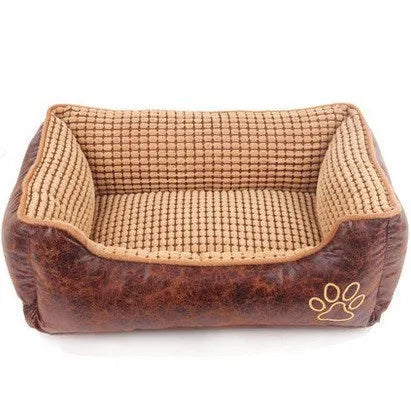 Kennel dog bed with suede cover, bone blanket and summer mat, Style 1 colour option