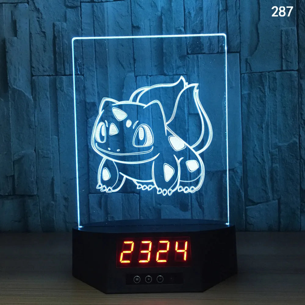 3D glowing dolphin night light with wireless charging and remote control on table