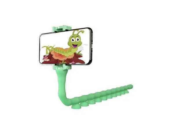 Lazy Bracket flexible mobile phone holder with 62cm rubber arm and suction cup base in black colour