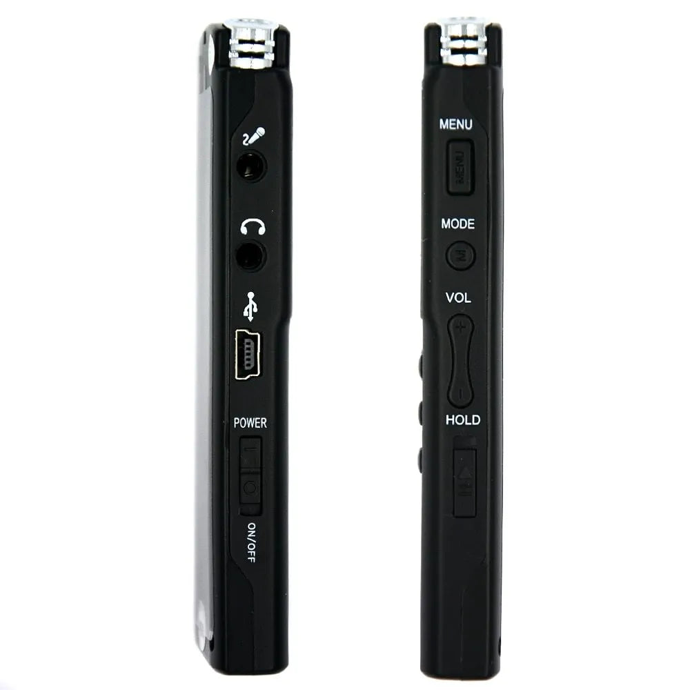 USB professional voice recorder with external microphone connection for telephone recording