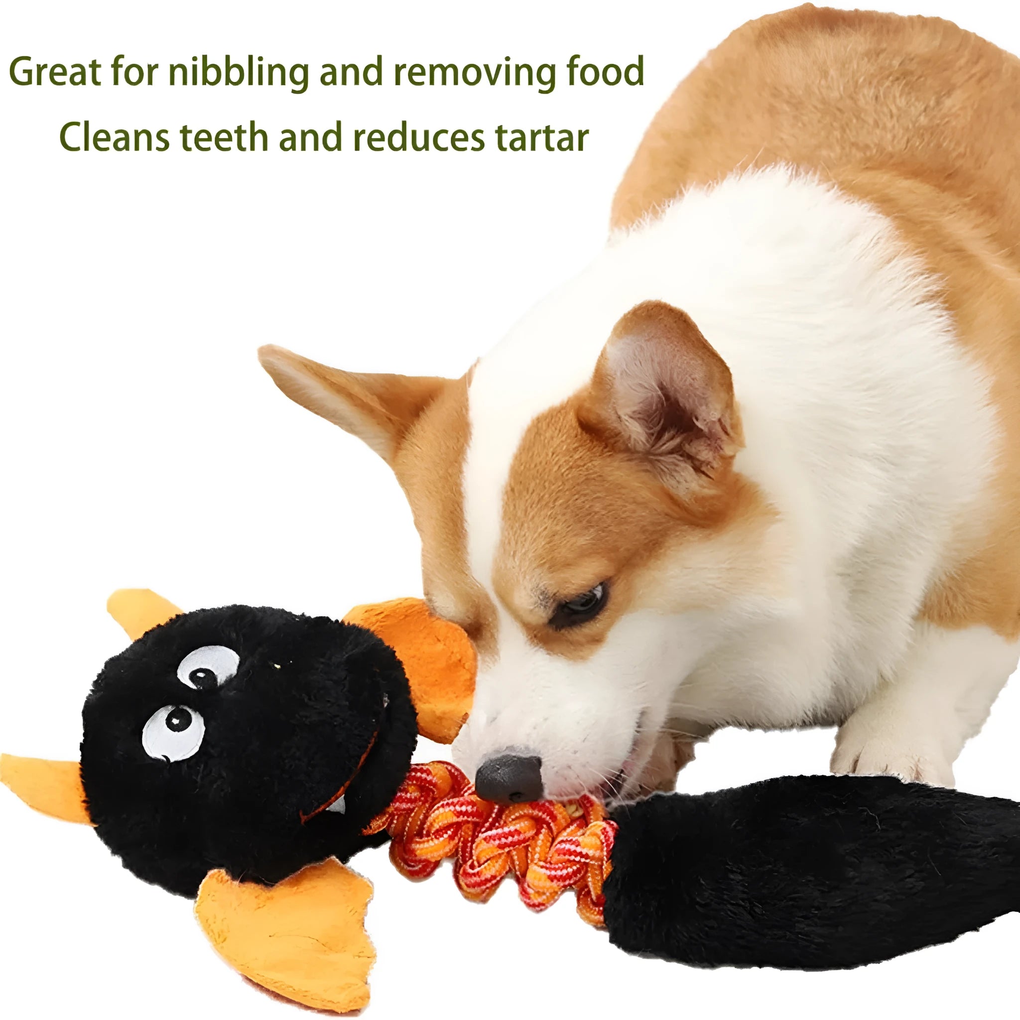 Large plush dog toy in red with cartoon design, featuring a rope knot and suitable for aggressive chewers