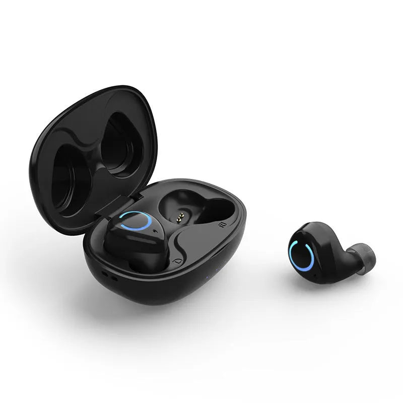 M18 true wireless stereo in-ear headset in black and white colour options