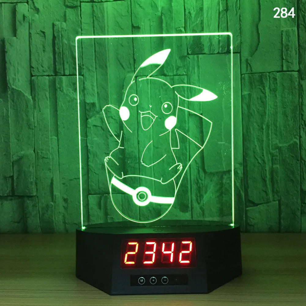 3D glowing dolphin night light with wireless charging and remote control on table
