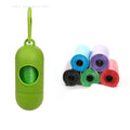 Coloured dog poop bags for waste cleanup showing 22.5 x 30 cm dimensions