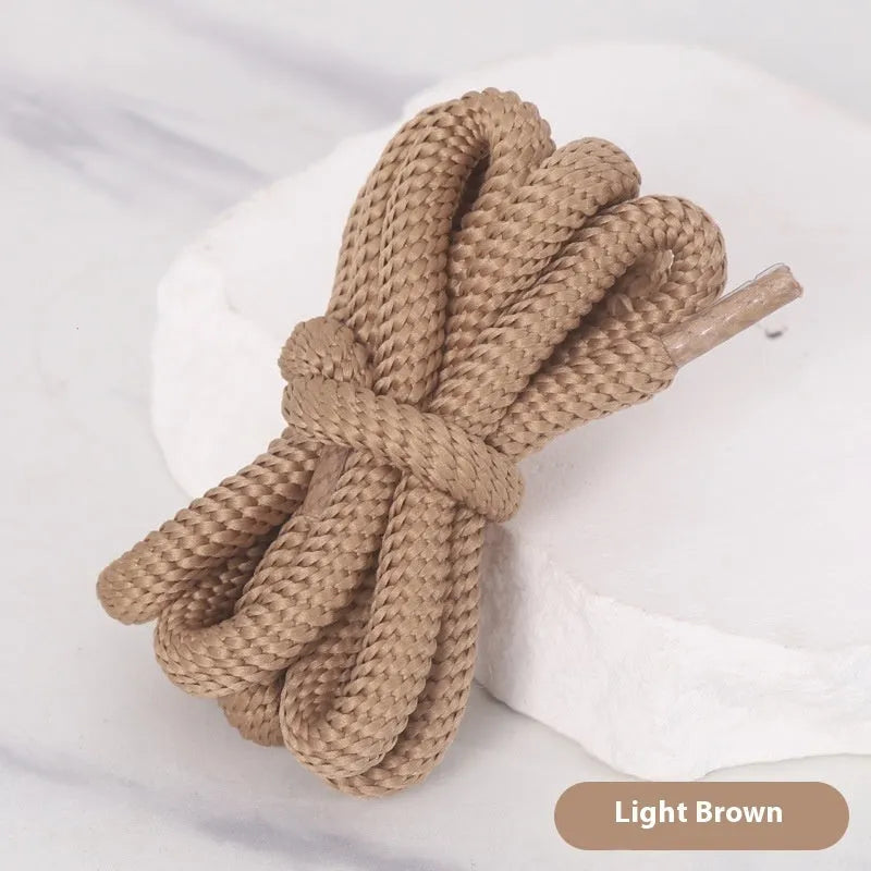 Oval shoelace adapter rope showing 1.0cm width and multiple colour options including black, pink, and lake blue