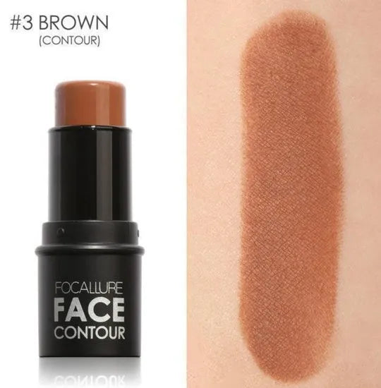 Face contour highlighter cream container showing multiple shade options for facial sculpting and definition