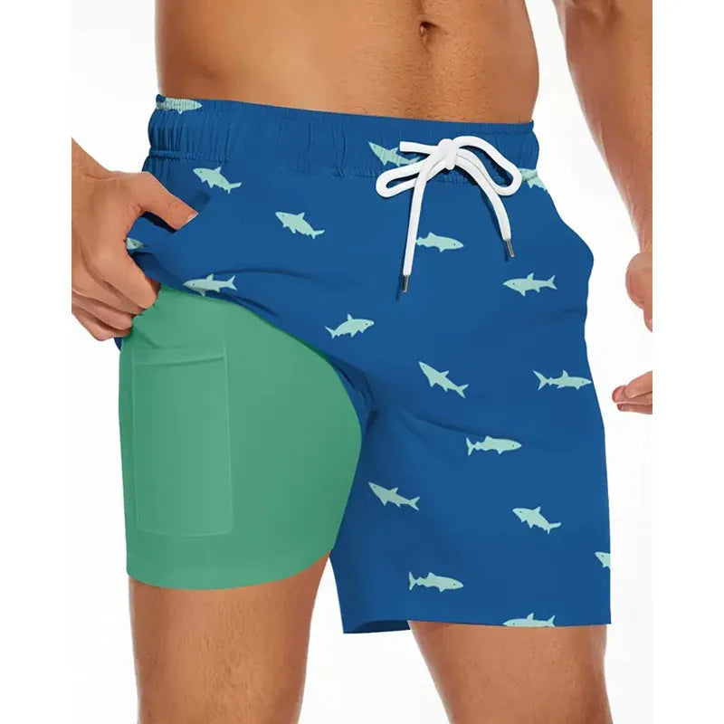 Men's loose fit polyester beach pants in multiple colours available in sizes XS to 5XL