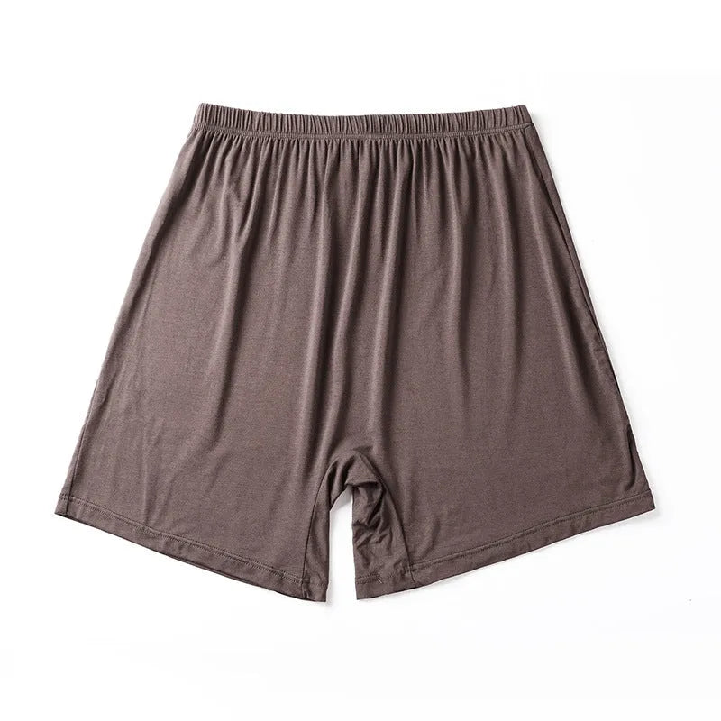 Men's solid colour boxer shorts in modal fabric with high waist design