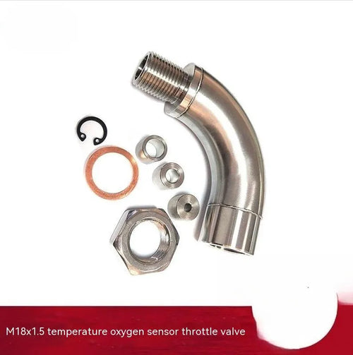 Car M18 x 1.5 temperature sensor adapter flow valve with gas flow crossover function