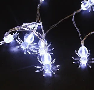 Halloween LED string lights with pumpkin, bat, and ghost lanterns on a 1.2 metre string