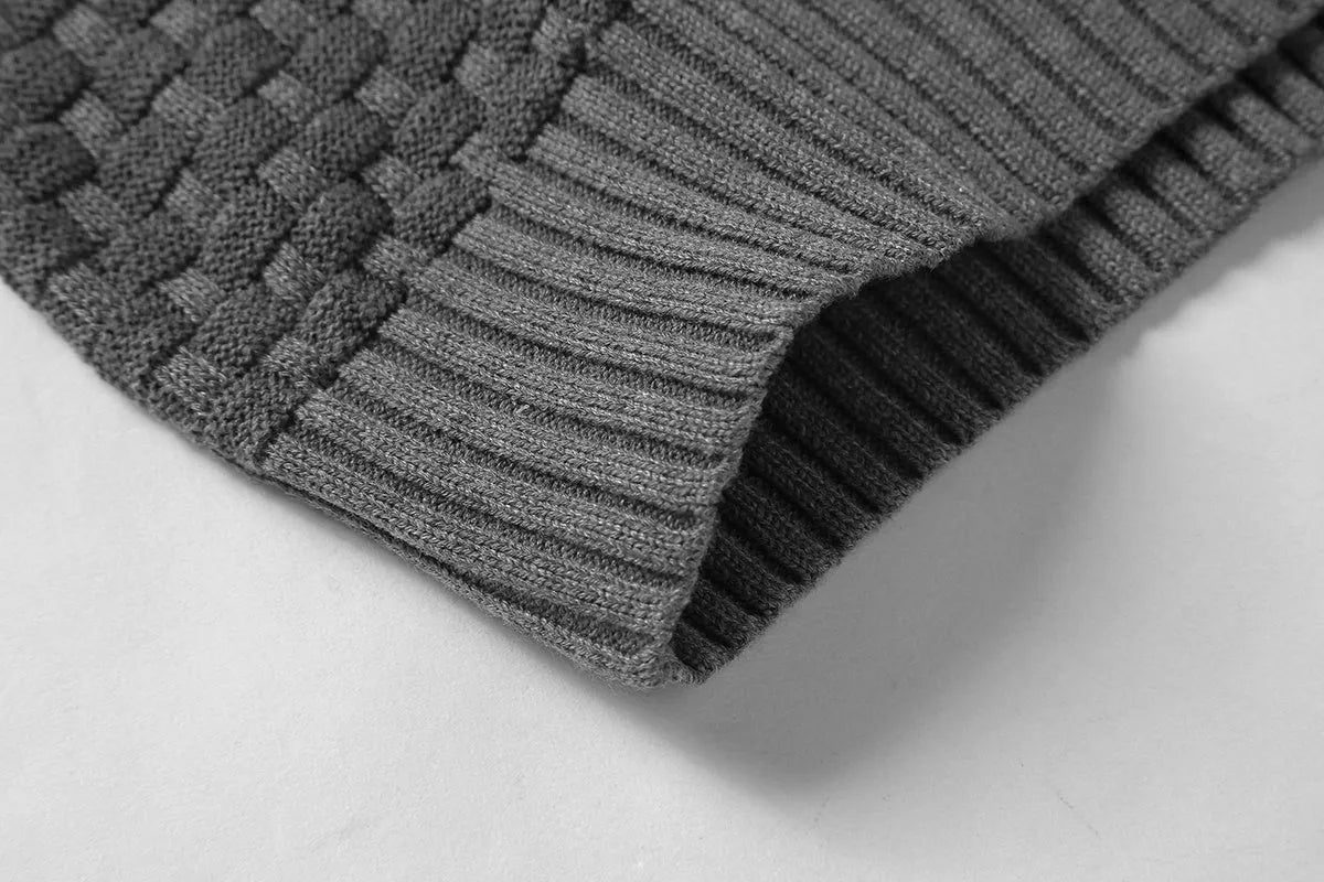 Men's black hoodie sweater made from cotton and polyester blend fabric.