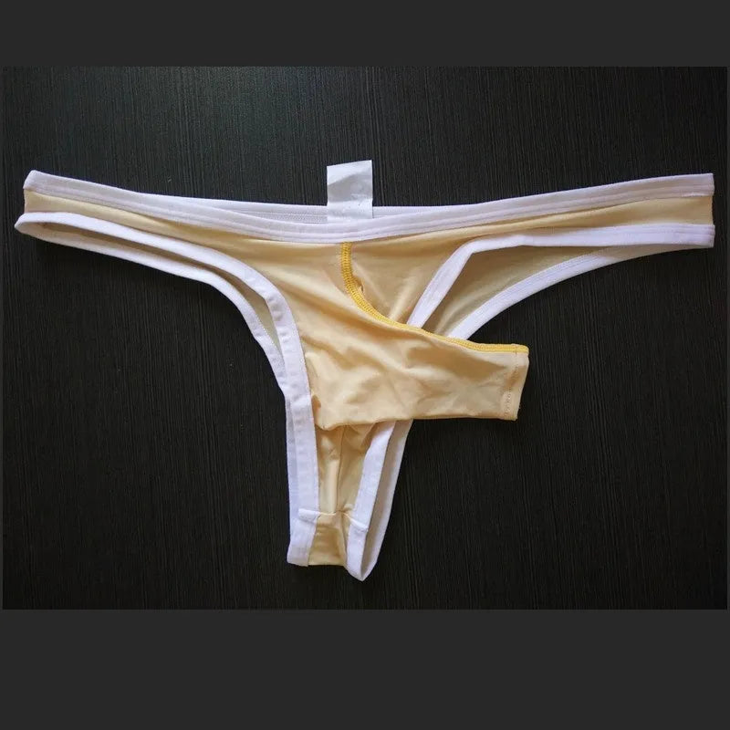 Men's Ice Silk underwear briefs with small nose elephant design in multiple colour options