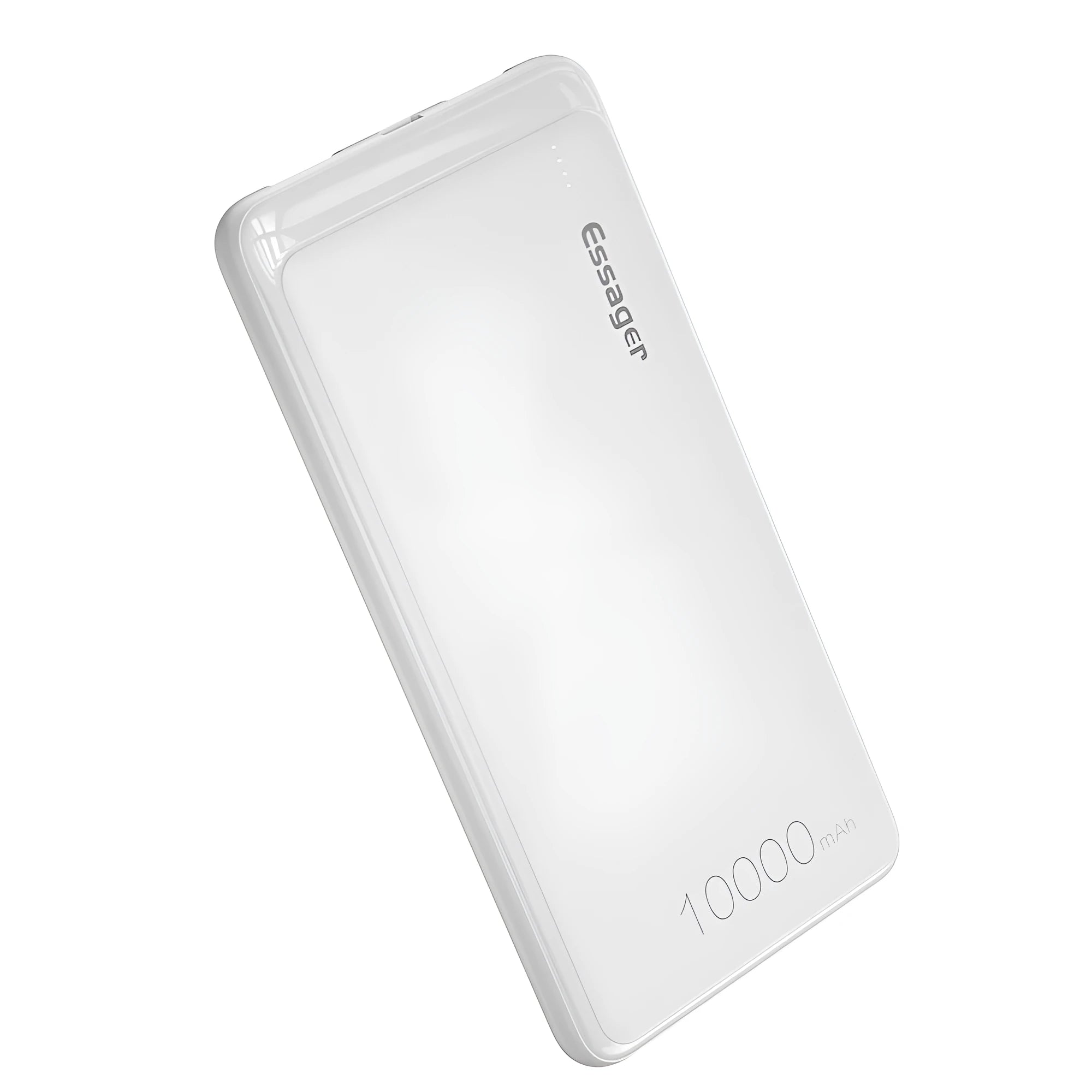 Essager Small Jane black and white 10000mAh portable power bank with two USB ports