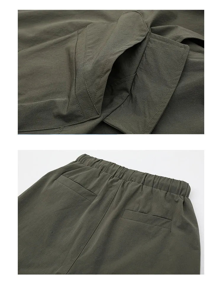 Fall Casual Trousers for Men in Polyester with Low Waist and Micro Elasticity, Available in Black Army Green Dark Purple, Sizes M L XL XXL for Everyday Wear