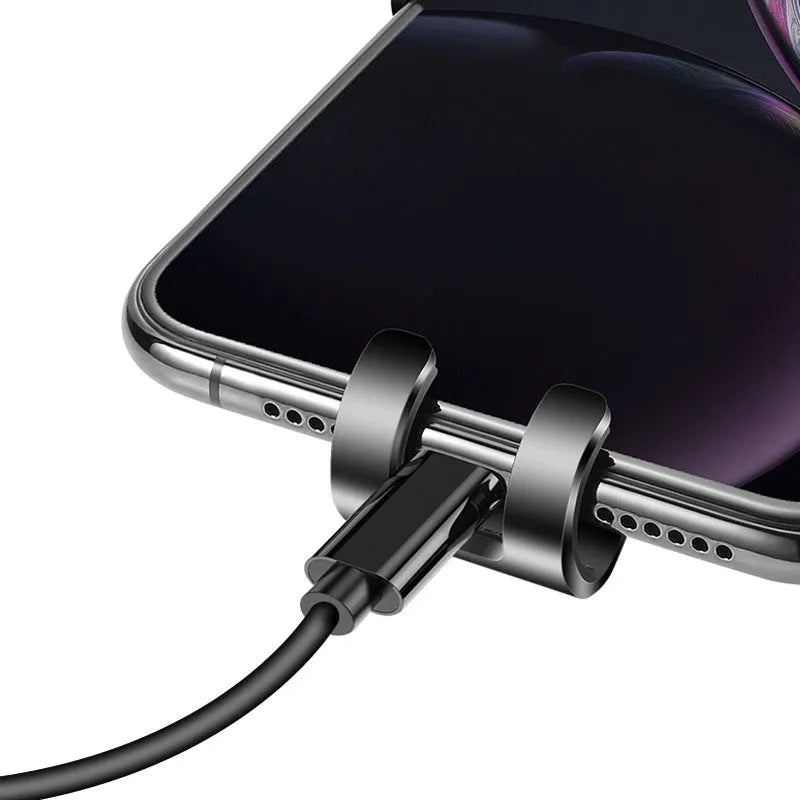 S4 black mirror ABS mobile phone bracket mounted on car air conditioning vent holding smartphone