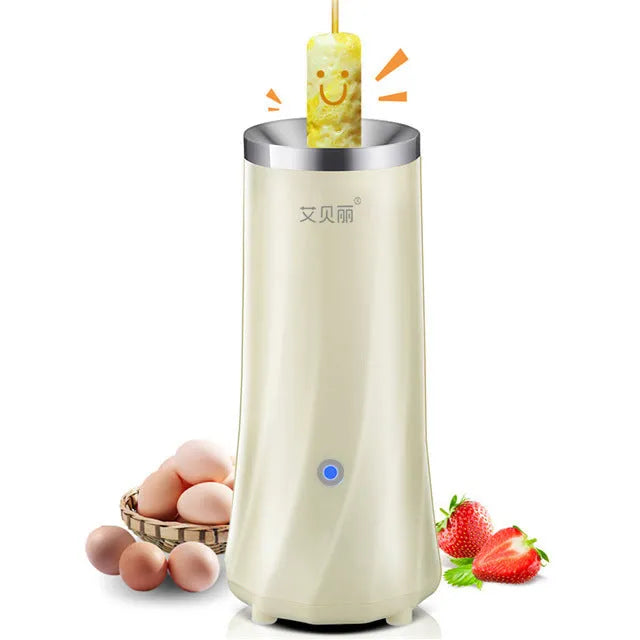 Beige automatic mini breakfast machine with 50W power rating for countertop use