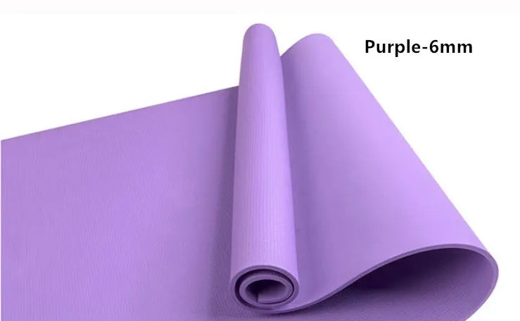 EVA fitness yoga mat in red blue green purple black yellow with anti-skid texture and 4mm 6mm thickness options